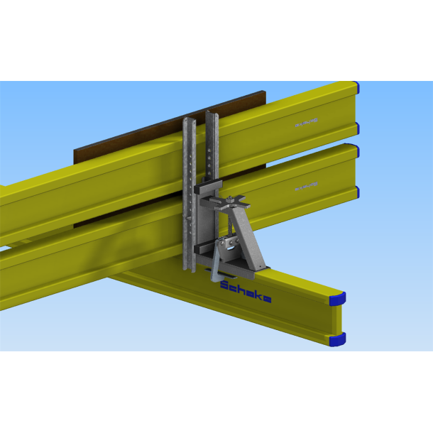 Formwork beam of wood SCHAKE H20 | Length: 2450 mm, Height: 200 mm | with end-cap
